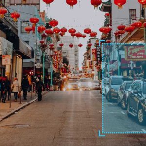 机动车占道识别